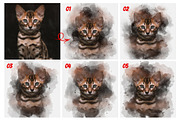 Watercolor Animal Art Photo Effect, an Action Add-On by MRI STUDIO (Thumbnail 2 of 16)