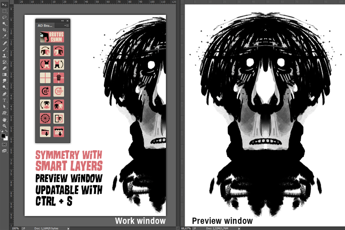 AD Brutus Symmetry (PS CC+ Panel), a Plug-in Add-On by Alex Dukal (Photo 4 of 5)