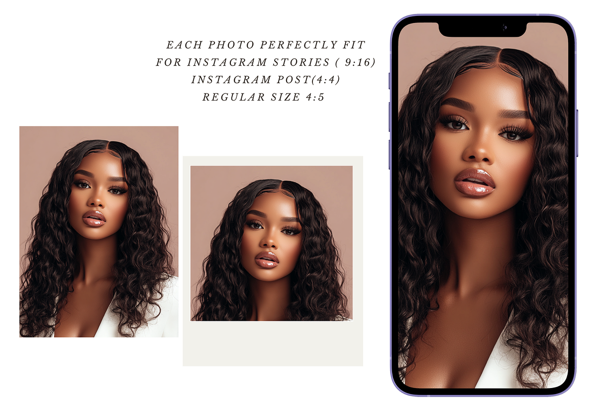 Melanin Beauty Models Stock Images, a Beauty & Fashion Photo by MarkoPresets (Photo 8 of 10)