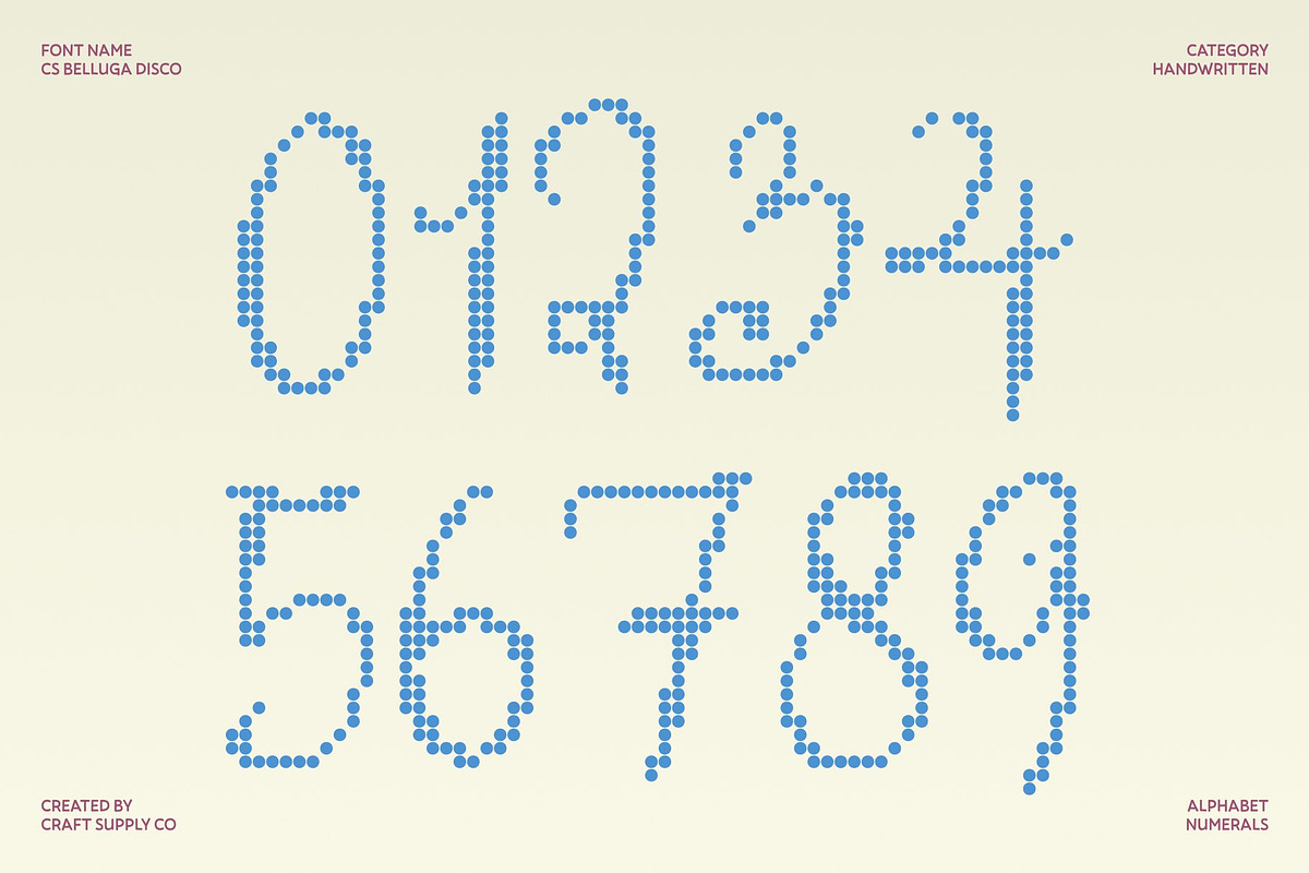CS Belluga Disco, a Handwritten Font by Craft Supply Co. (Photo 5 of 8)