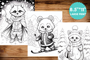 Red Panda Coloring Pages for Kids, a Brochure Template by LA Design (Thumbnail 6 of 10)