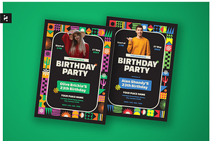 Youth Birthday Invitation, a Flyer Template by Neermana