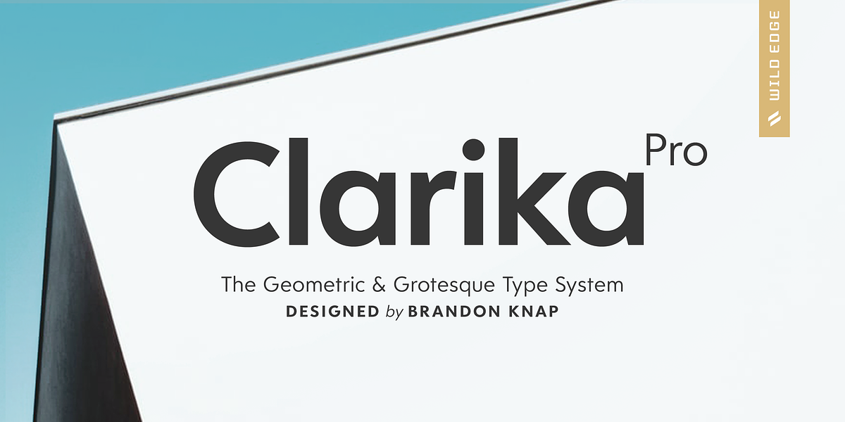 Clarika Pro, a Sans Serif Font by Wild Edge (Photo 1 of 10)