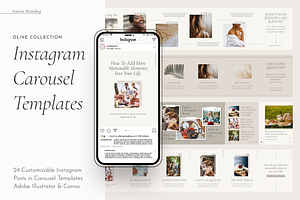 Olive Instagram Carousel Templates