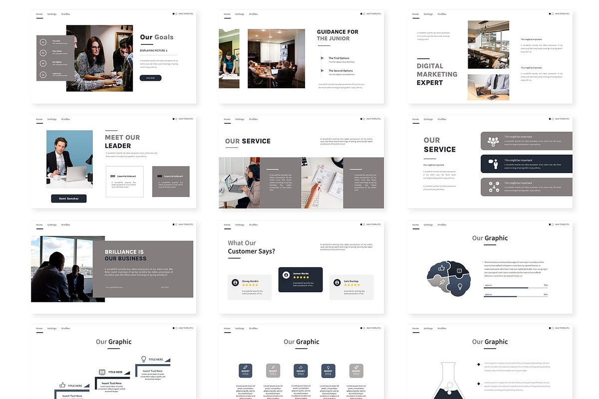 Solution - Google Slides Template, a Presentation Template by AQR ...