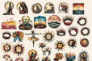 SURREAL EASTER BIBLICAL CLIPART PACK, a Person Illustration by Daring Digies (Thumbnail 2 of 10)