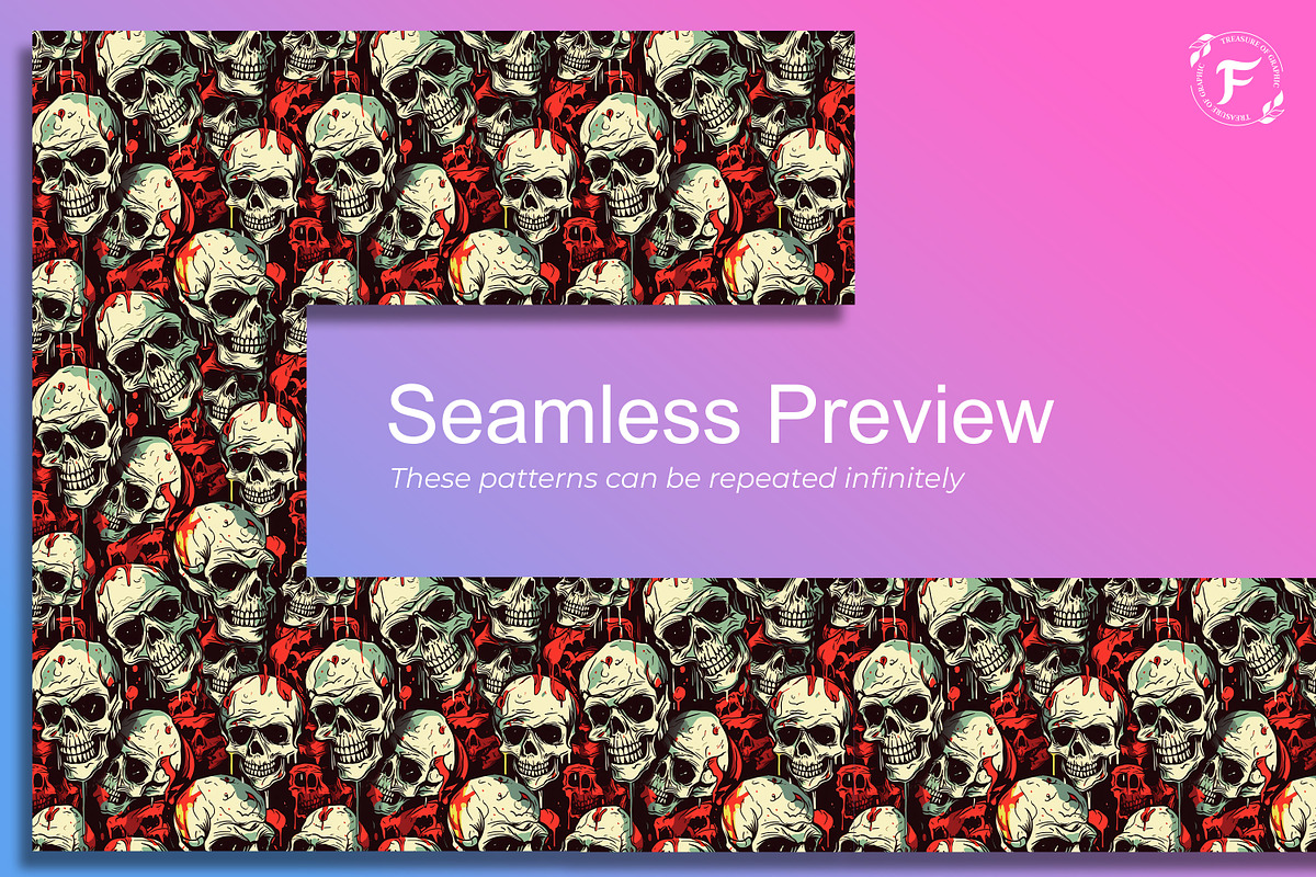 Skull Graffiti Seamless Pattern, a Pattern Graphic by Forhadx5 (Photo 2 of 7)