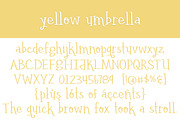 Yellow Umbrella, a Serif Font by Brittney Murphy Design (Thumbnail 2 of 2)