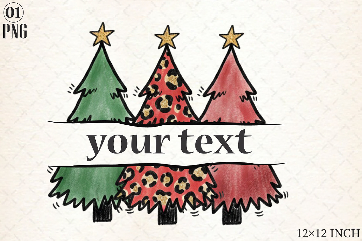 Christmas Trees Sublimation Design, an Illustration by Libby Wishes (Photo 1 of 6)