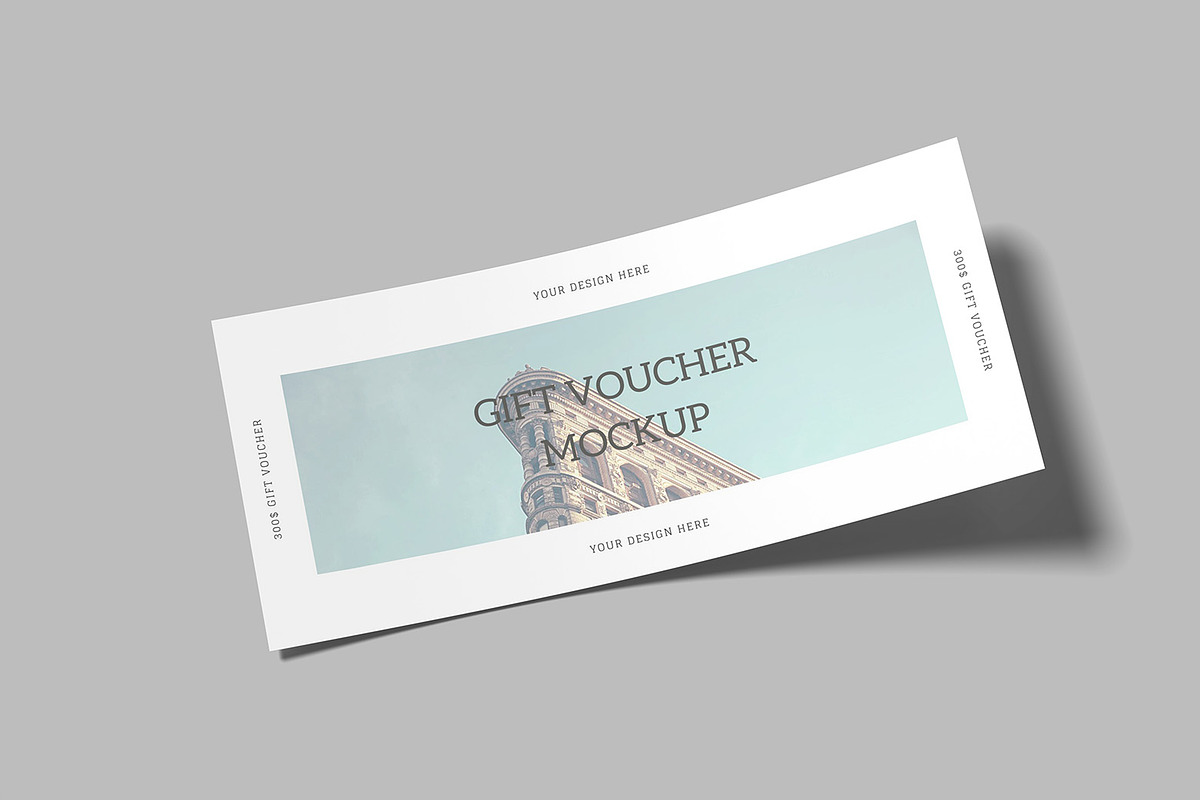 Gift Voucher Mockup, a Product Mockup by mahremdesign (Photo 2 of 9)