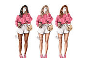 Fashion Girl Pink Sweater, a Person Illustration by BigArtLab (Thumbnail 2 of 4)