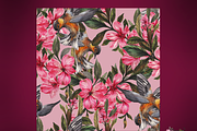Premium flowers Pattern/PSD-JPG, a Pattern Graphic by Theraphosath (Thumbnail 4 of 4)