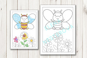 Coloring Pages with insects, an Illustration by Elena Nesterova (Thumbnail 6 of 7)