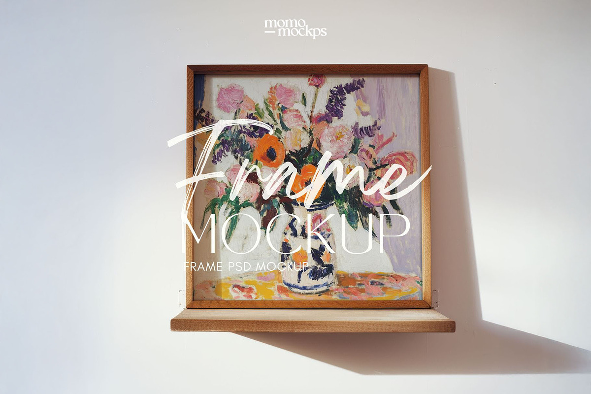 Square Frame Mockup Art PSD, a Household Mockup by momomockps (Photo 9 of 9)