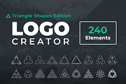 Logo Creator Triangle Shapes Edition, a Branding & Logo Template by Reshapely (Thumbnail 1 of 14)
