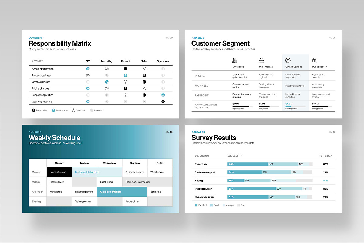 Table Infographic Presentation, a Presentation Template by BrandPacks (Photo 5 of 7)
