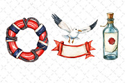 Vintage Nautical Clipart, an Illustration by Dream Creation (Thumbnail 5 of 5)