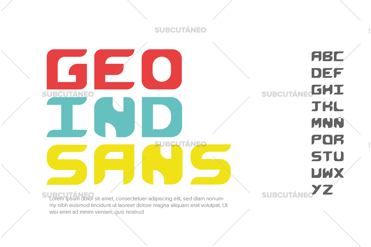 GEO IND SANS (Display) Typeface preview 5
