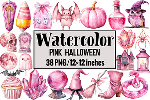 Pink Halloween, an Illustration by Design Market