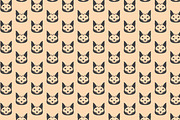 Heads of Cat Seamless Pattern, a Pattern Graphic by Ghagra (Thumbnail 1 of 3)