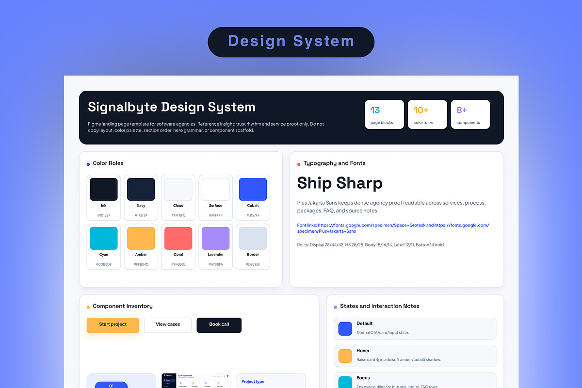 Software Agency SaaS Landing Page, an UI Kit Template by Pitchlook.Studio (Photo 2 of 3)
