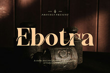 Ebotra || Modern Classy Serif Font