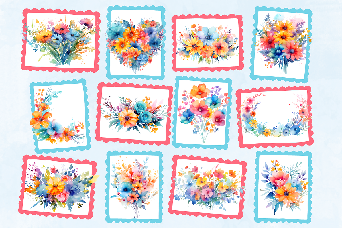 A Touch Of Summer Flowers, a Decorative Illustration by Whimsy & Wishes (Photo 3 of 5)