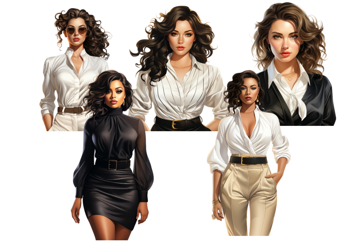 Chic Lady Boss Cliparts, a Person Illustration by Mash Mash Stickers (Photo 7 of 9)