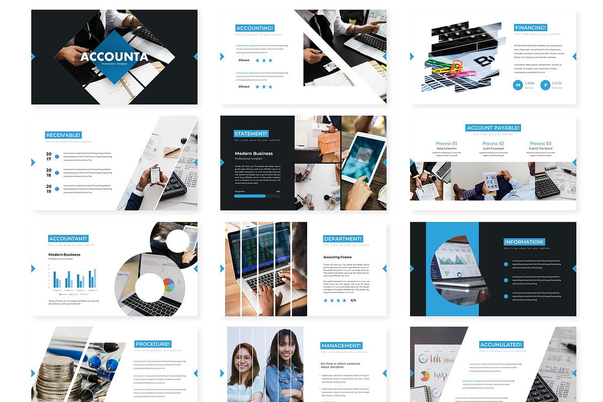 Accounta - Powerpoint Template, a Presentation Template by AQR Studio (Photo 2 of 4)