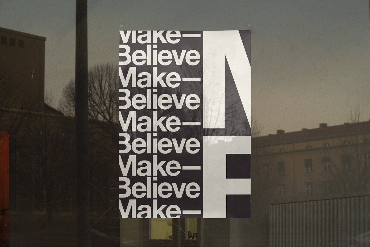 Outdoor urban window poster mockup, a Print Template by MakeBelieve