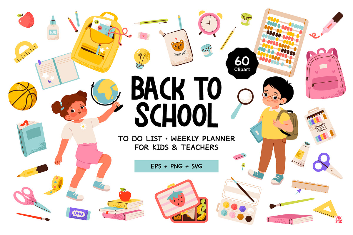 Back to School Vector Bundle, an Education Illustration by vik.stock (Photo 1 of 7)