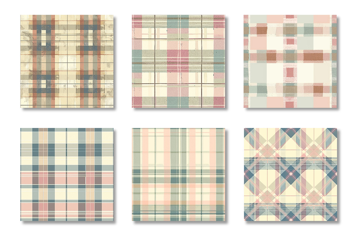 Plaid & Gingham Seamless Patterns, a Pattern Graphic by Canvas Craft (Photo 3 of 9)