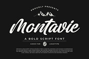 Montavie - Bold Script Typeface, a Script Font by Blankids Studio (Thumbnail 1 of 9)