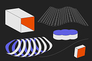 90 Vector Texture Shapes, a Background Graphic by softulka (Thumbnail 14 of 16)