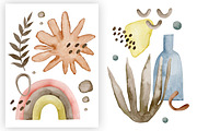 Watercolor Modern Summer Collection., a Decorative Illustration by Kira Konoshenko (Thumbnail 12 of 17)