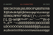 CS Amoret – Art Nouveau Font, a Serif Font by Craft Supply Co. (Thumbnail 8 of 8)
