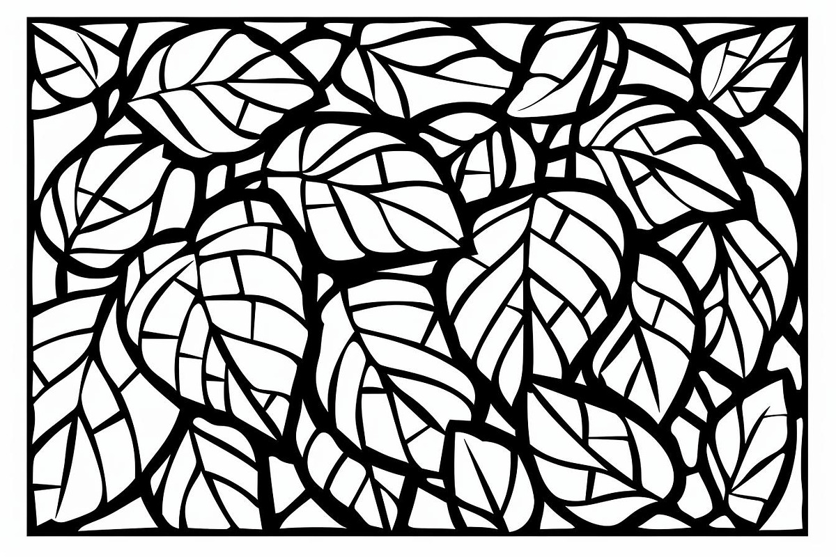 Intricate Botanical Leaf Pattern, an Illustration by Amazin_art (Photo 3 of 10)