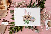 Easter Bunny Dog PNG Clipart., an Animal Illustration by KennedyStudio (Thumbnail 5 of 5)