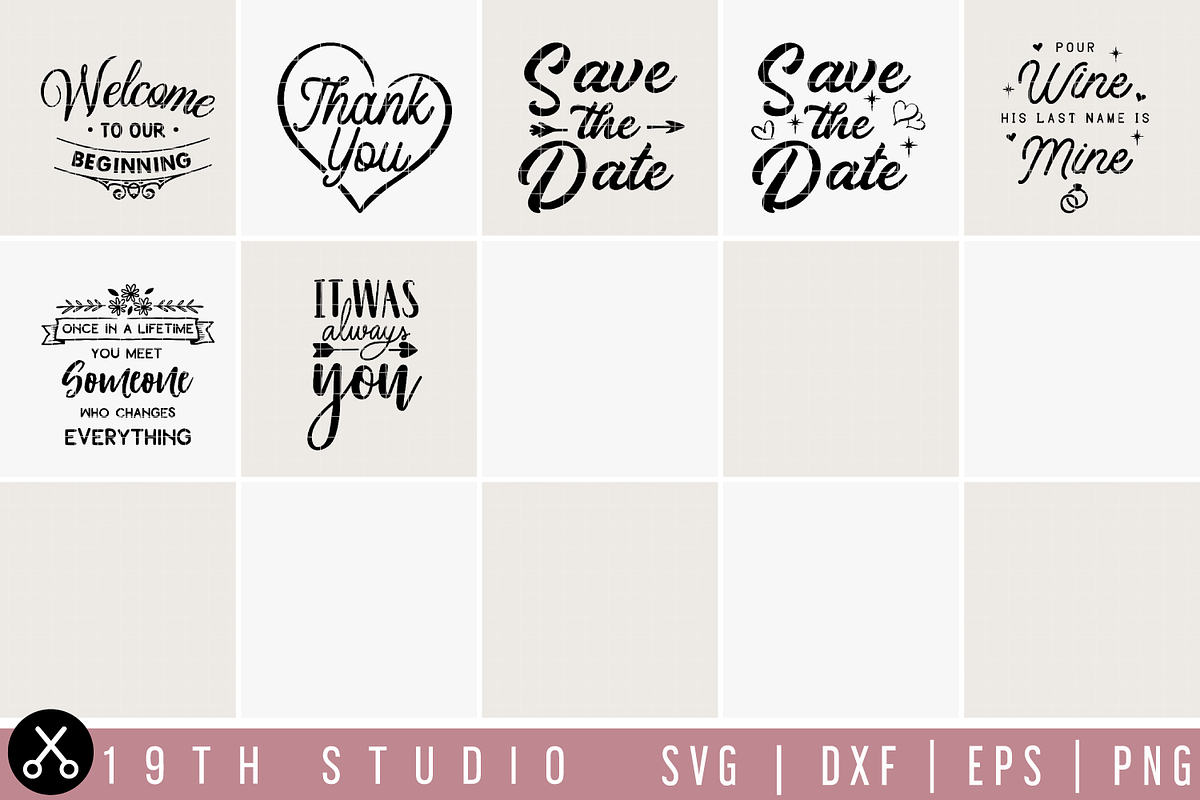 Wedding SVG Bundle | MB27, an Illustration by Craft House SVG (Photo 3 of 4)