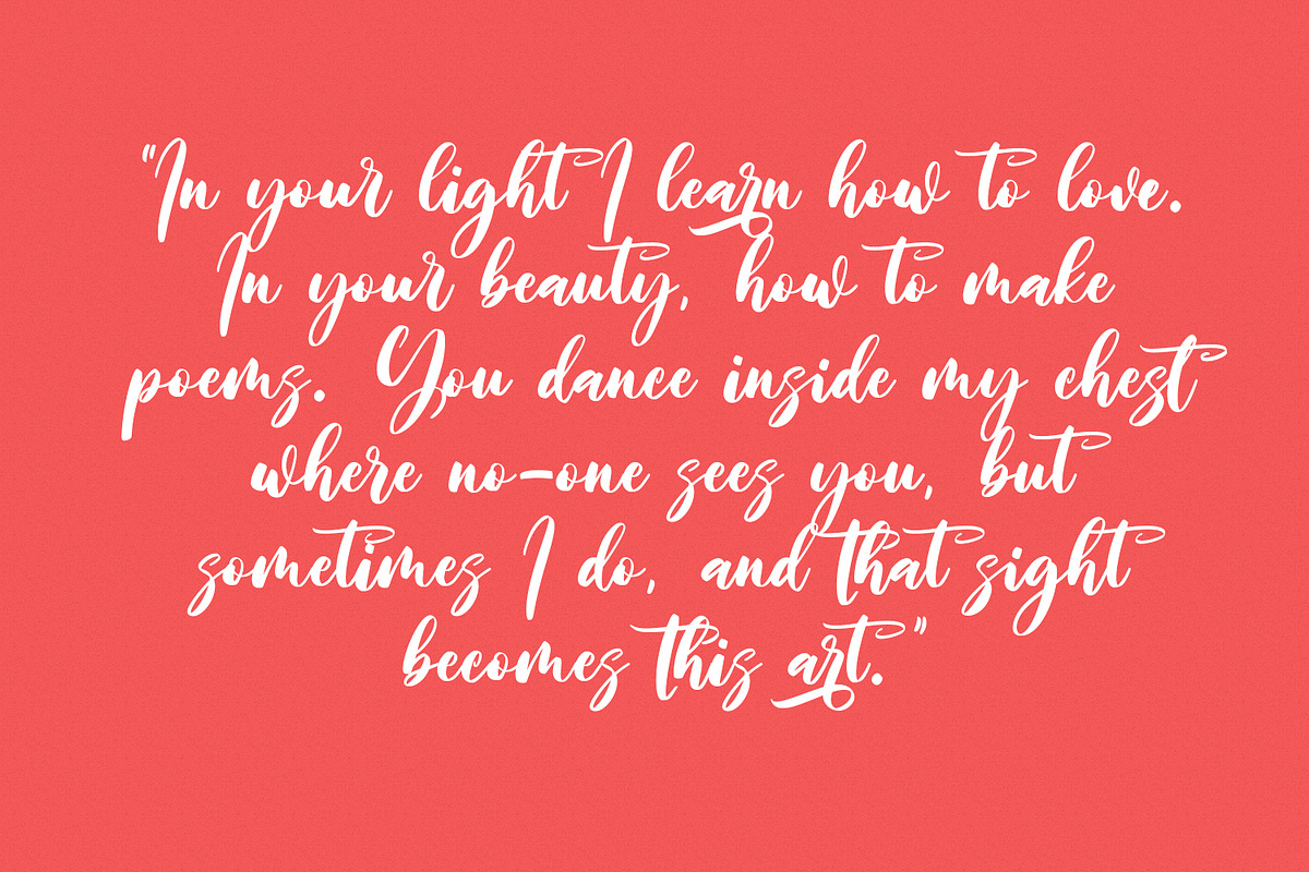 Shineshort Script Font, a Script Font by Maulana Creative (Photo 8 of 8)