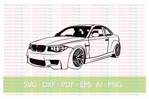 1 series M coupe F82 Car vector