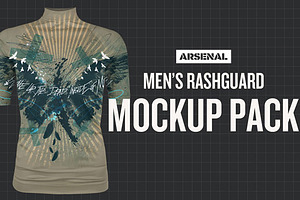 Men’s Rashguard Mockup Template Pack