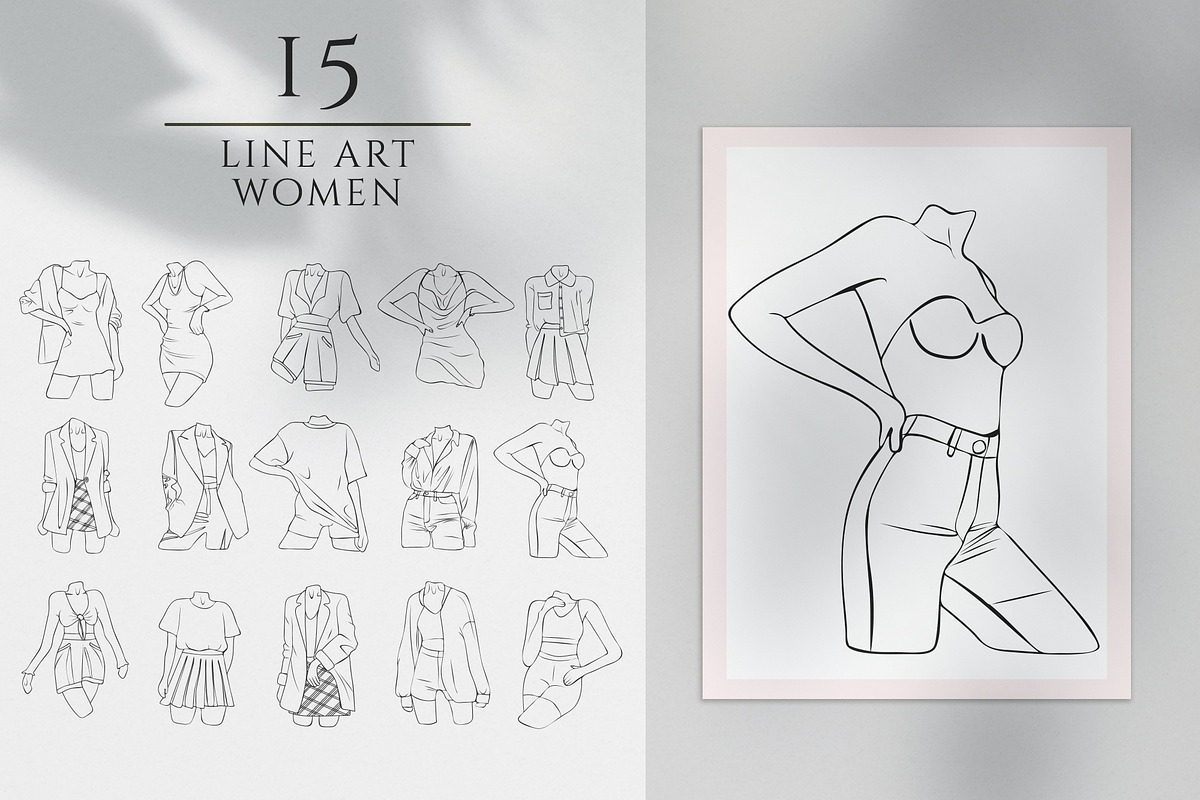 Female line art and illustrations, an Illustration by Katerine Kolak (Photo 3 of 8)