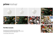 Christmas Ceramic Ornaments Mockup, a Household Mockup by PrimeMockup (Thumbnail 10 of 10)