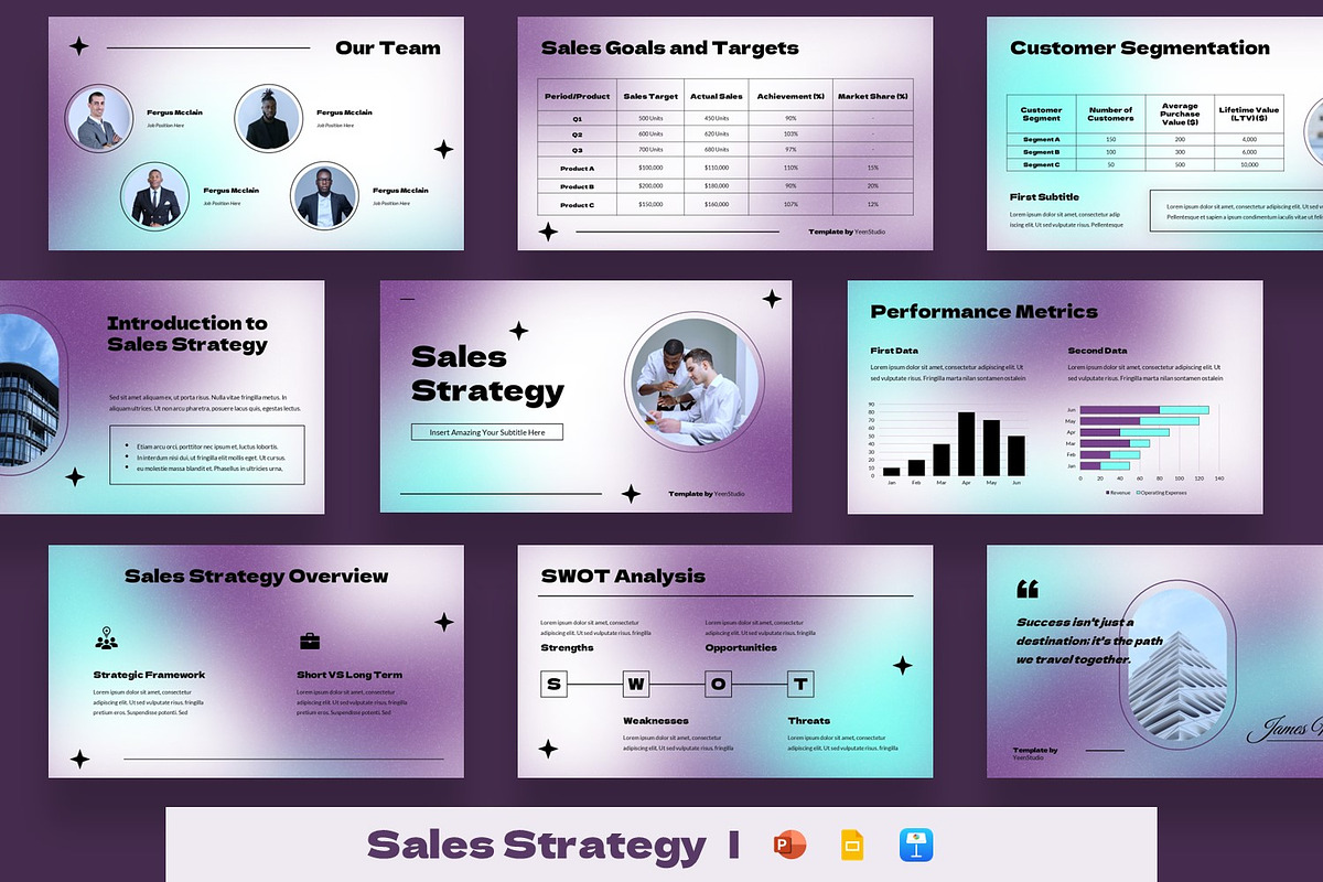 Sales Strategy Presentation Template, a Presentation Template by BumbleGraph Studio (Photo 1 of 4)