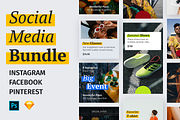 Social Media Bundle, a Social Media Template by 123done (Thumbnail 1 of 6)