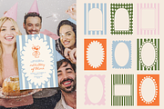 78 Whimsical Retro Vector Frames, a Decorative Illustration by Veronika Gotovceva (Thumbnail 2 of 11)