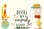 Children standing near Big Book, an Education Illustration by Maria Starus (Thumbnail 1 of 3)