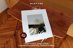 DinA Art Print clean interior mockup