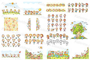 Happy Cartoon Kids Bundle, an Illustration by Bubert Art (Thumbnail 3 of 5)